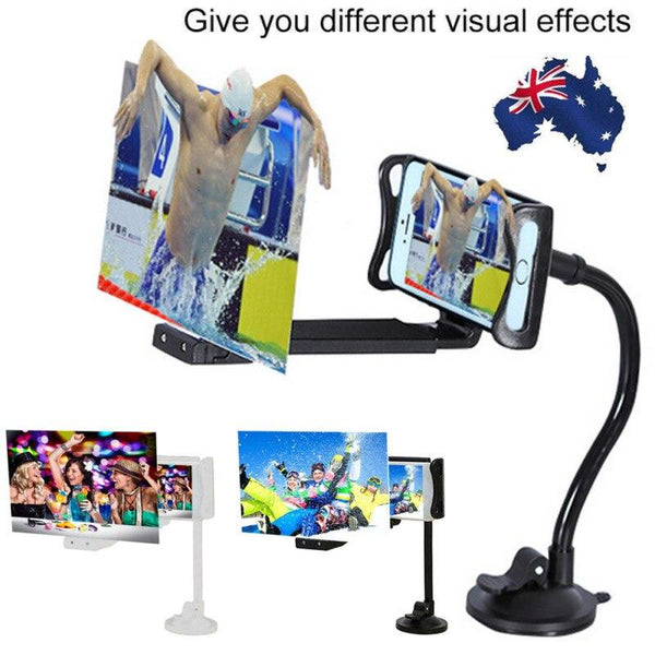 Mobile Phone HD Projection  8 12inch Screen Magnifier Bracket - Adjustable Flexible All Angles NEW Phone Holder Lazy Desktop Stand