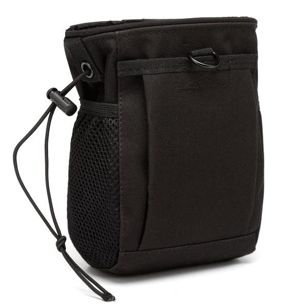 Molle Nylon Recycle Collection Pouch Outdoor Sport Military Carrying Bag Black