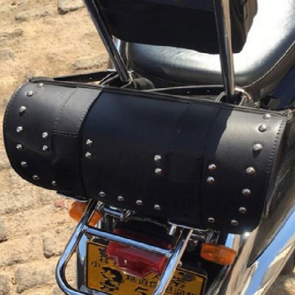 Motorcycle Saddlebags Cruiser Tool Bag for Harley Davidson Black