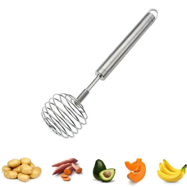 Multi-role Egg Whisk Potato Masher Stainless Steel Whisk Hand Blender Puree Juice Maker Egg Cream Stirring Fruit Kitchen Tools