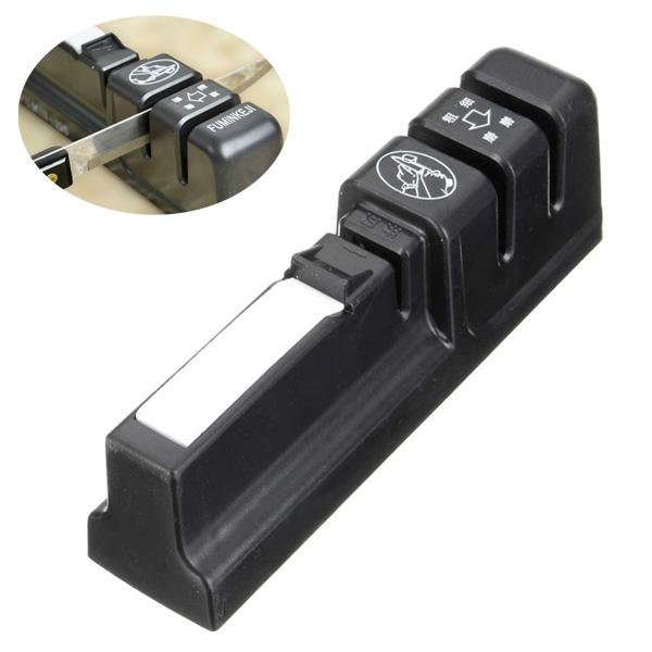 Multi-function Alloy Steel Fast Sharpener Gardening Tool Grindstone for Pruning Shear Knife Scissor Black