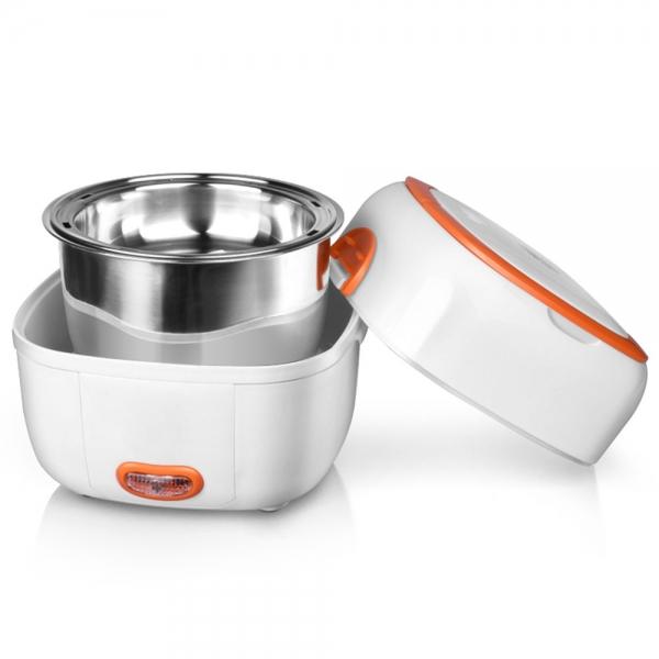 Multi-functional Cooking Electric Meal Box Thermal Insulation Lunch Box EU Plug Orange