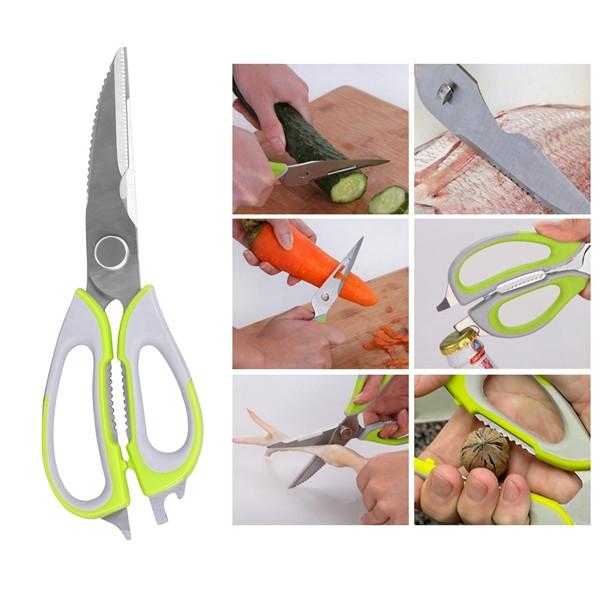 Kitchen Multifunctional Detachable Food Scissor with Magnetic Holder
