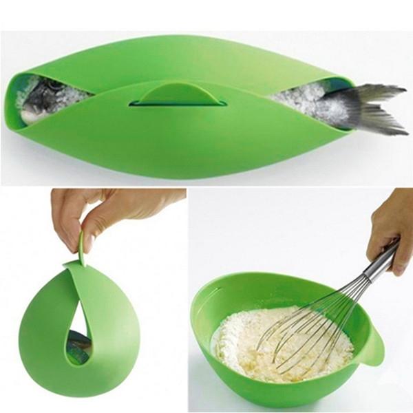 Multifunctional Silicone Fish Steamer Cooker Baking Roaster Bread Food Vegetable Bowl Basket Kitchen Cooking Tools Green