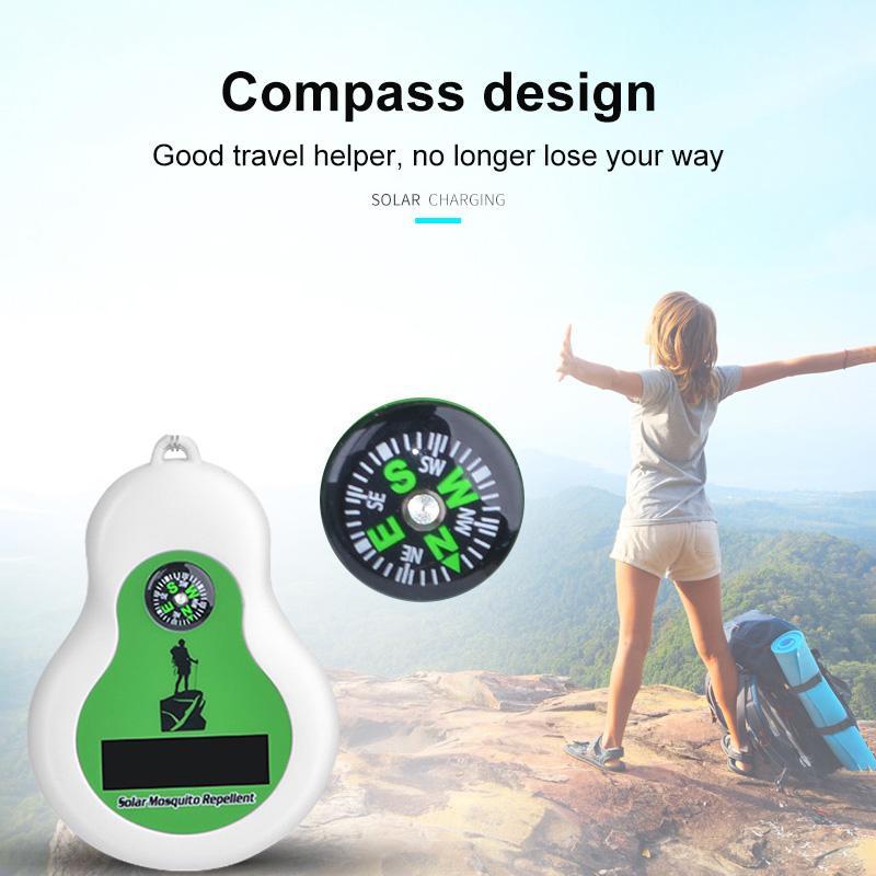NEW Portable Solar Mosquito Repellent Multifunctional Insect Repellent For Outdoor Ultrasonic Mosquito Repellent