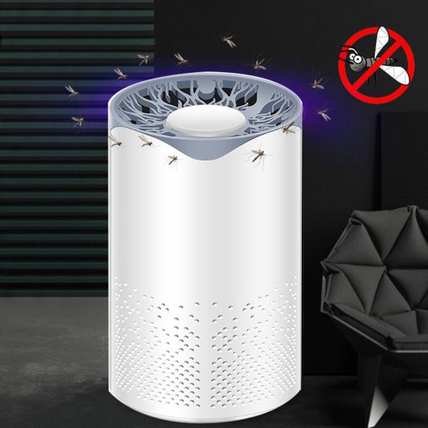New Household USB LED UV Electric Mosquito Killer Lamp Bug Zapper Insect Trap Light - White