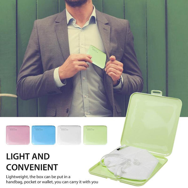 New Portable Dustproof Moisture-proof Storage Box Mask Case Medicine Storage Box Band-aid Bill Temporary Storage Folder