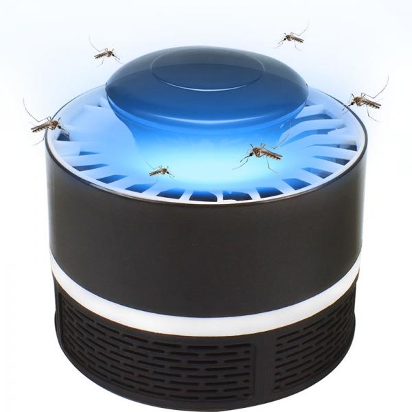 New USB Powered Electric LED UV Light Mosquito Killer Lamp Insect Killer Trap Light Pest Control Repellent - Black