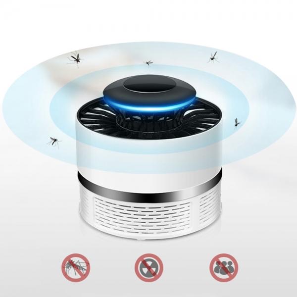 New USB Powered Electric LED UV Light Mosquito Killer Lamp Insect Killer Trap Light Pest Control Repellent - White
