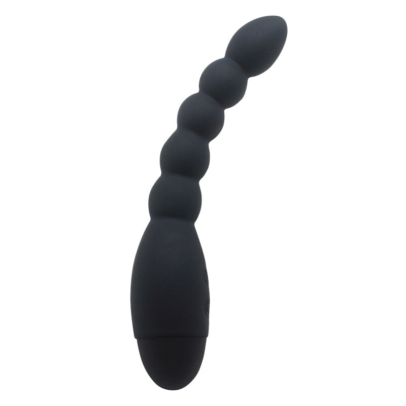 Silicone 10 Speed Powerful Probe Bendable G Spot Flexible Vibrator Anal Butt Plug Beads Vibration