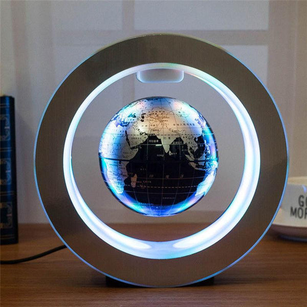 Novelty LED Floating Globe Magnetic Levitation Night Light Round Antigravity Ball For Children Kids Gifts World Map Bedside Lamp