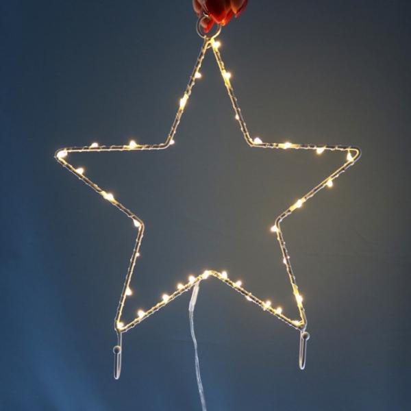 Novelty Party Decoration Window Picture 3D LED Table Night Light Warm White Star