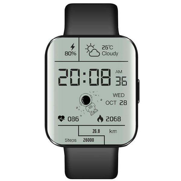 2021 New Fashion 1.69 Inch Smart Watch Body Temperature hyperboloid Screen Smartwatch Accurate Heart rate oxygen Monitor