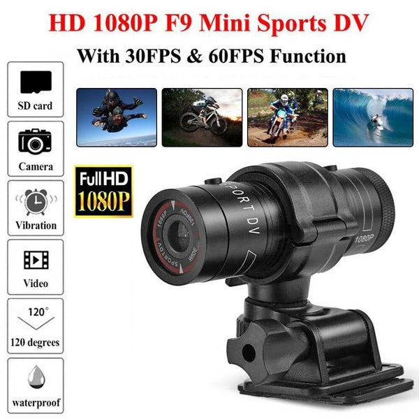F9 Camera Full HD 1080p Mountain Bike Bicycle Motorcycle Sports Action Camera Video DV Camcorder Car video suport 32GB tf card