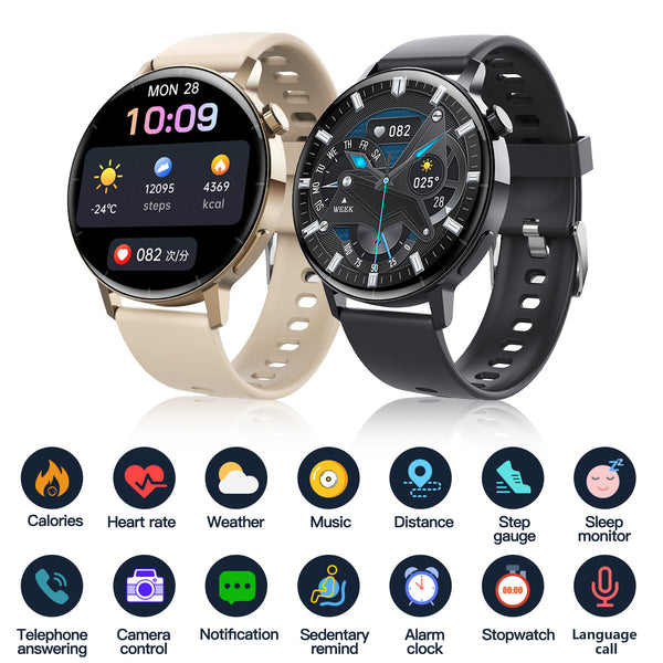 New Smart Watch F22R BT Call Body Temperature Custom Face 24 Hours Heart Rate AI Voice Men Women Fitness Tracker Bracelet