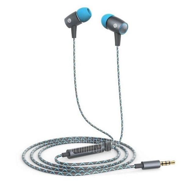 Original Huawei AM12 Plus In-Ear Earphones Built-in Mic Headphones Universal 3.5mm Jack Gray and Blue
