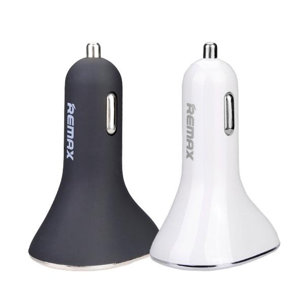 Original REMAX 6.3A 3-USB Car Charger Adapter for Cellphone Tablet Black