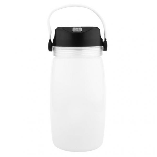 Outdoor Foldable Waterproof Solar Water Bottle LED Light White