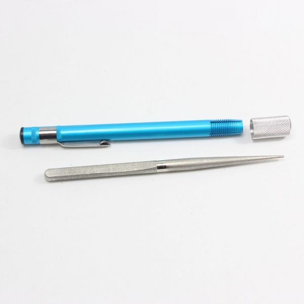 Outdoor Portable Pen Shape Diamond Sharpening Stone Sharpener Blue