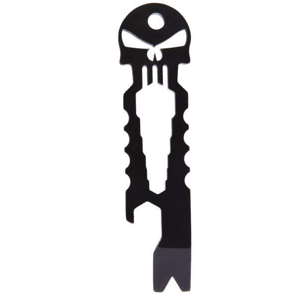 Outdoor Skull Design Multi-Function Stainless Steel Tool Black S