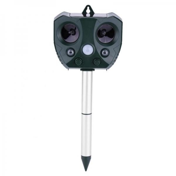 Outdoor Solar Power Ultrasonic Animal Repeller Bird Cat Dog Repeller