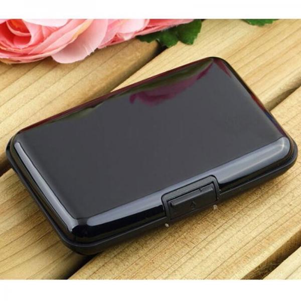 Outdoor Travel Pocket Cardfile Business ID Credit Card Wallet Holder Case Black