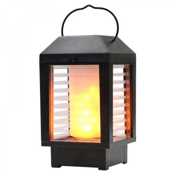 Outdoor Waterproof Portable Hanging Camping Tent Lantern Battery Powered LED Flame Light
