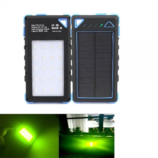 Multifunction USB Charging Portable Power Camping Mosquito Lamp (Black+Blue)