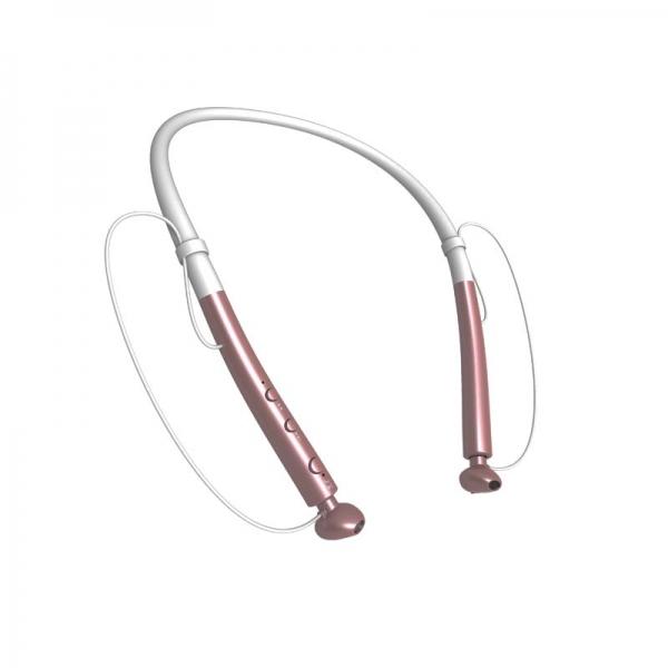 HBQ-Q14 Sports Headset Bluetooth Stereo Headphone for iPhone 7/8/Plus/X Rose Gold