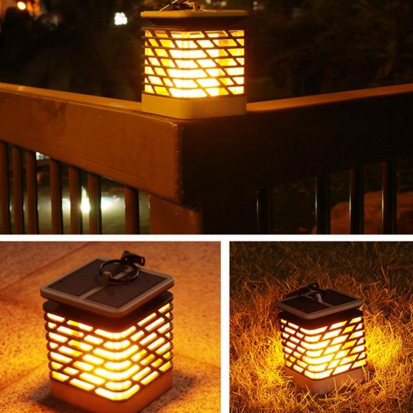 Solar Light Candle Outdoor Led Lawn Lamp Landscape Garden Flame Light