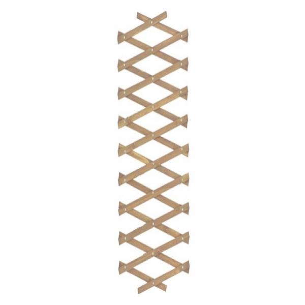 Pine-oak Expanding Wooden Trellis Garden Climbing Plant - White (0.7mm thickness)