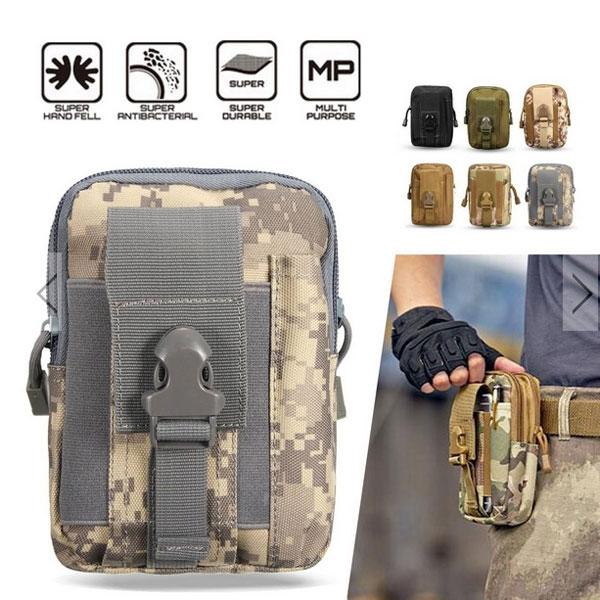 Men Waist Bag Outdoor Waterproof  1000D Oxford Military Tactical Waist Bag  Mobile Phone Wallet Travel Bag