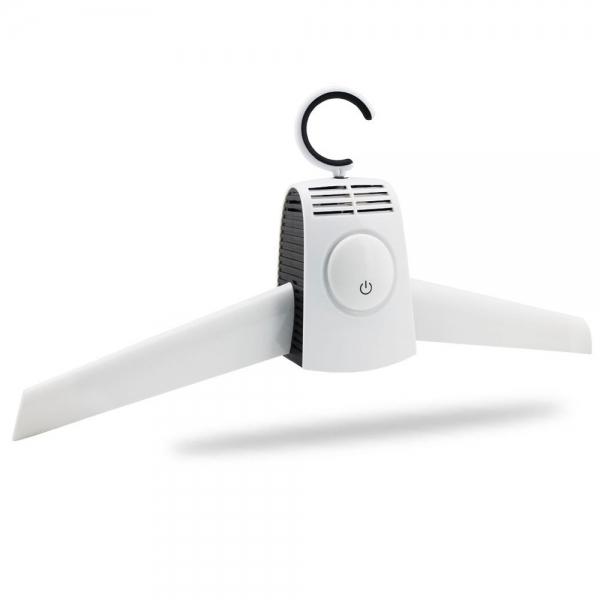 Portable Folding Heated Clothes Dryer Smart Hanger White & Black