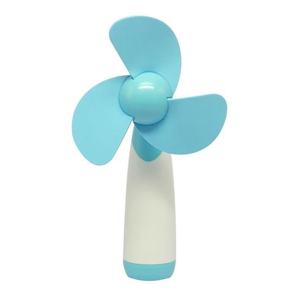Portable Handheld Mini-sized Super Mute Battery-operated Fan Blue