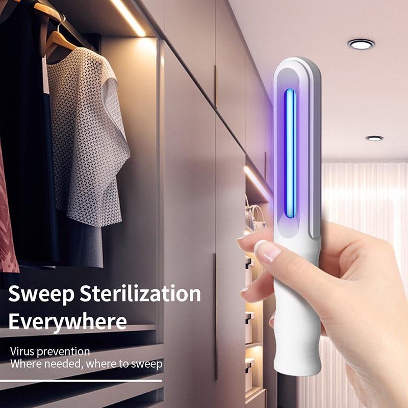 Portable 99.9% UV Disinfection Stick Lamp Household Sterilization Lamp Ultraviolet Ultra Violet Light Led UV Tube
