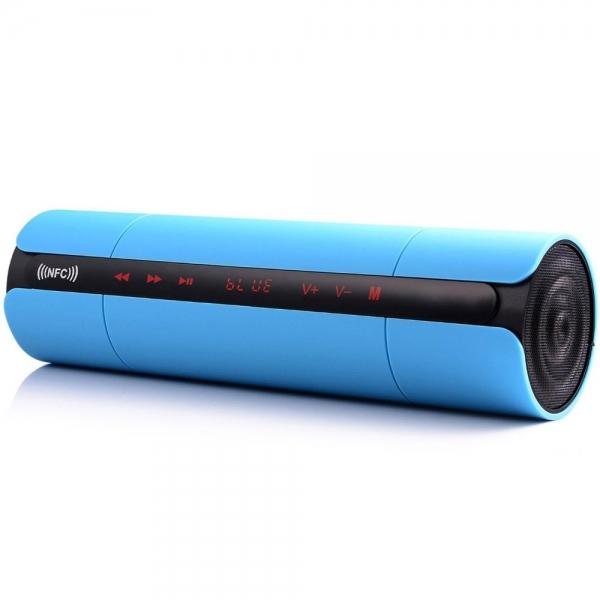 Portable NFC FM HIFI Bluetooth Wireless Stereo Super Bass Speaker Blue