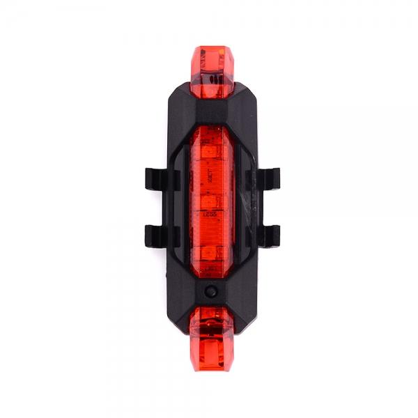 USB Rechargeable LED Mountain Bike Safety Warning Tail Light Red
