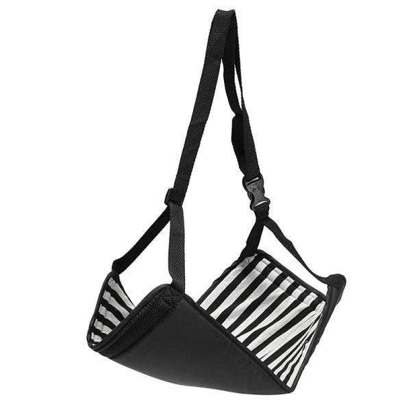 Portable Travel Cotton Knitted Footrest Flight Carry-on Foot Hammock Rest