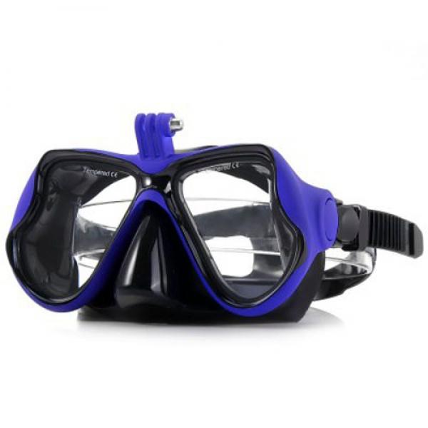 Practical Diving Swimming Goggles with Action Camera Mount for GoPro / Xiaomi Yi Blue