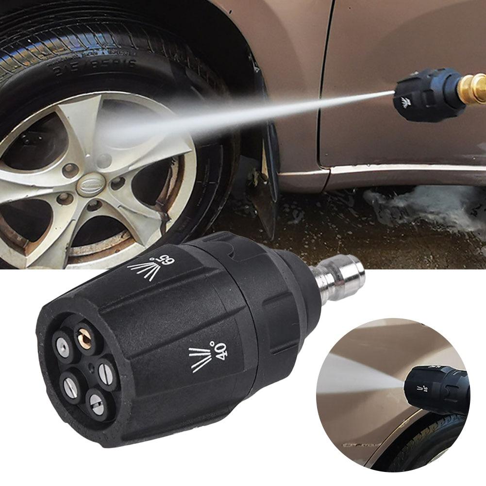 Pressure Washer Nozzle 5 In 1 G1/4inch Quick Plug Connect Car Washer Nozzle 3600PSI High Pressure Water Gun Spray Nozzle