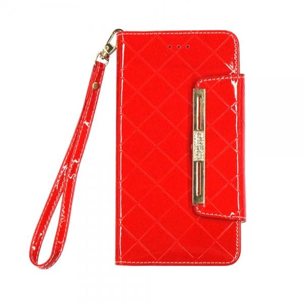 Purse Type Flip Cover PU Leather Phone Case for iPhone 6/6S Red