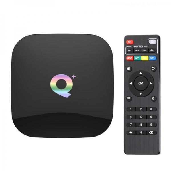 Q Plus 6K HD Android 9.0 4GB + 32GB Smart TV Box - EU Plug