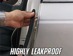 Universal Car Door B Pillar Rubber Seal Quiet Waterproof Scratch-Resistant 1.6 Meters