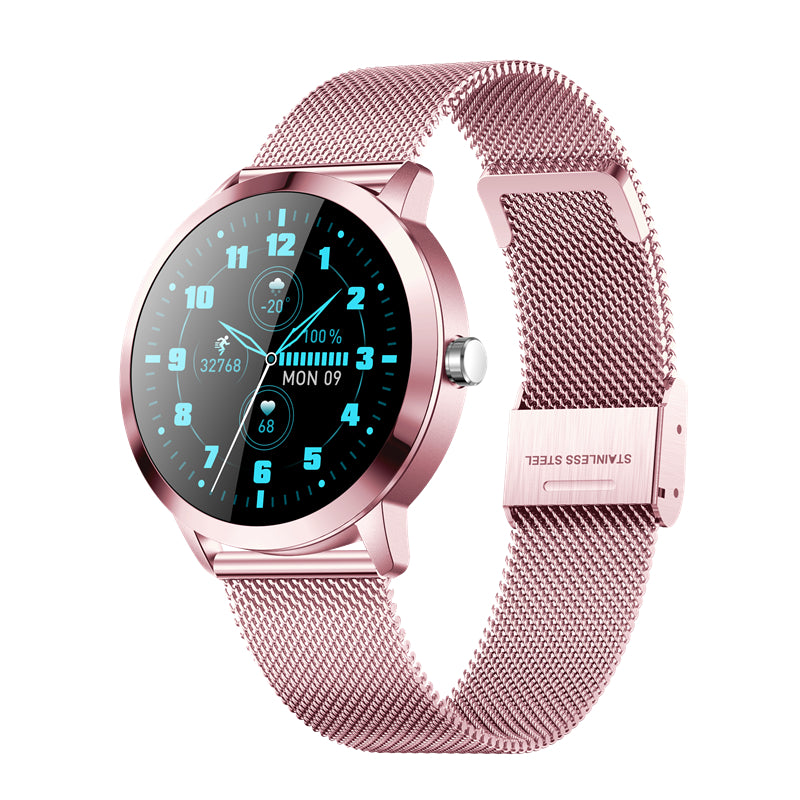 Q8H Fitness Women Smart Watch 1.09&quot; HD IPS Color Screen Ladies Fashion Smartwatch Female Physiological Cycle Heart Rate PK DT66