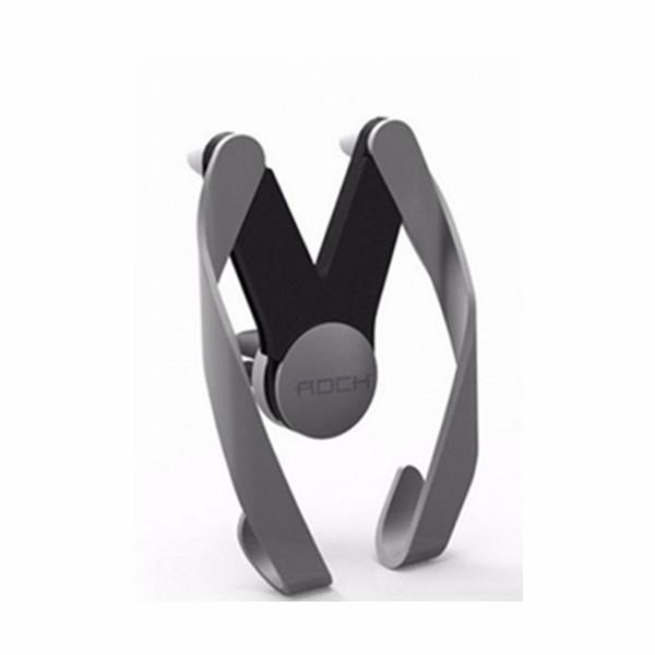 ROCK Resin M AutoBot Phone Stand Car Air Vent Mount Holder for Cellphone Under 7 Inches Dark Gray