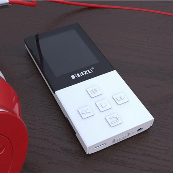 RUIZU X18 8GB High Quality Lossless Recorder FM Wireless Bluetooth 4.0 Sport MP3 Player White