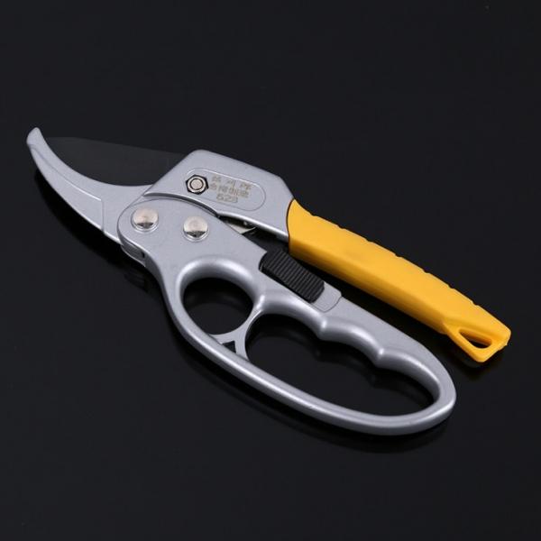 Ratchet Carbon Steel Pruning Shear Gardening Tree Flower Labor Saving Pruner Cutting Tool