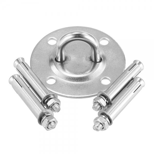 Round Stainless Steel Hammock Wall Mount Anchor Hooks Aerial Yoga Ceiling Swing Hanging Kit