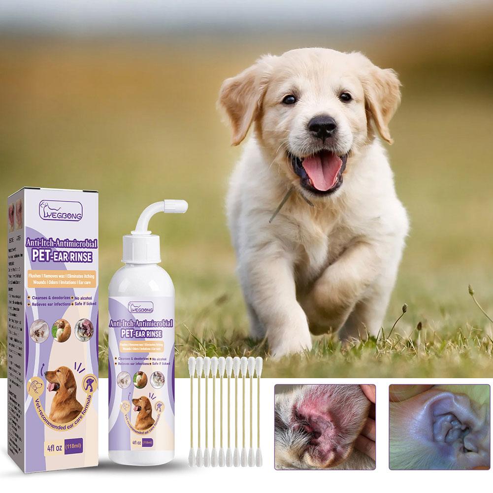 Pet Ear Cleaning Solution Scientific Formula Pet Supplies Infection Control Yeast Mite Removal Ear Mite