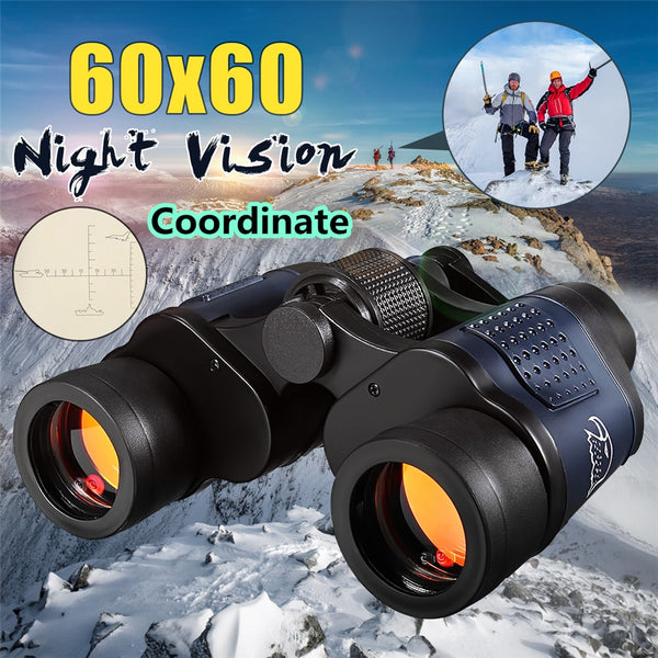 HD Zoom 60X60 Night Vision Binoculars With Coordinate  10000M High Power For Outdoor Hunting Optical Lll Night Vision Binocular Fixed Zoom